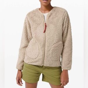 Lululemon Oh So Sherpa Full Zip Teddy jacket Size 10